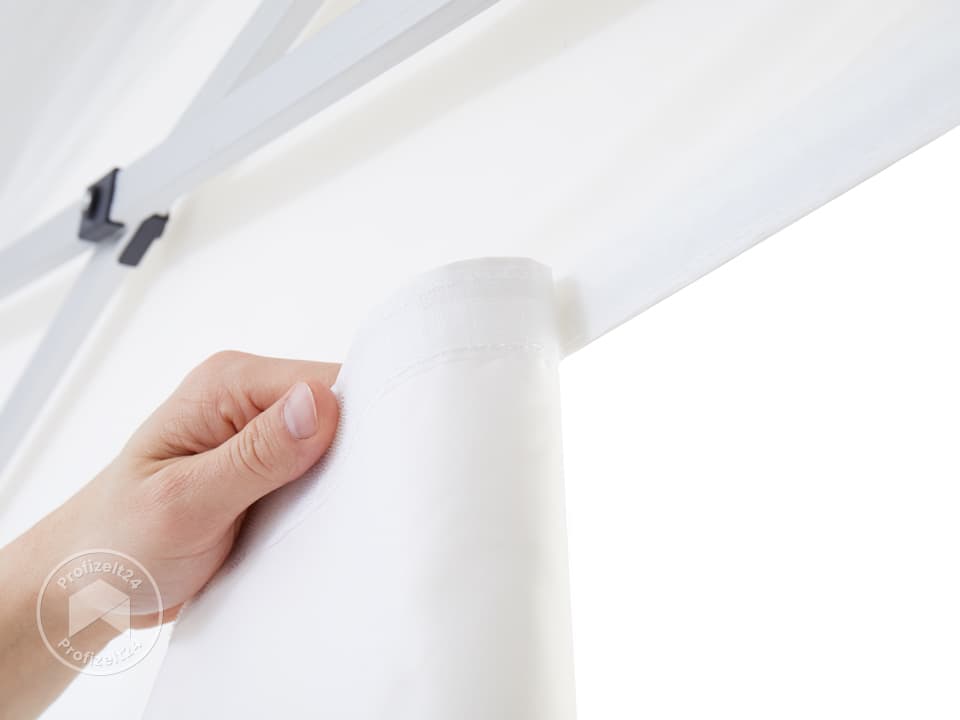 TOOLPORT 4x6m Aluminium Faltpavillon, inkl. 4 Seitenteile, weiß - (582245)