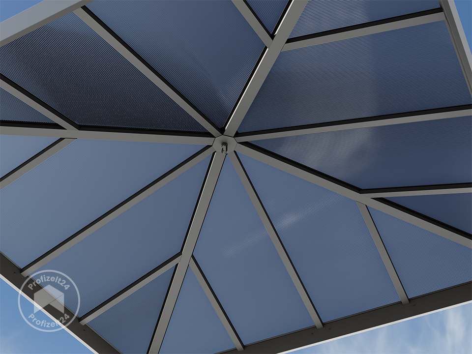 PRIMEYARD 3x3m Hardtop Gartenpavillon, i... PRIMEYARD 3x3m Hardtop Gartenpavillon, i...