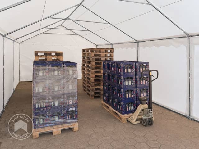 TOOLPORT 4x10 m Lagerzelt, PVC-Plane, gr... TOOLPORT 4x10 m Lagerzelt, PVC-Plane, gr...