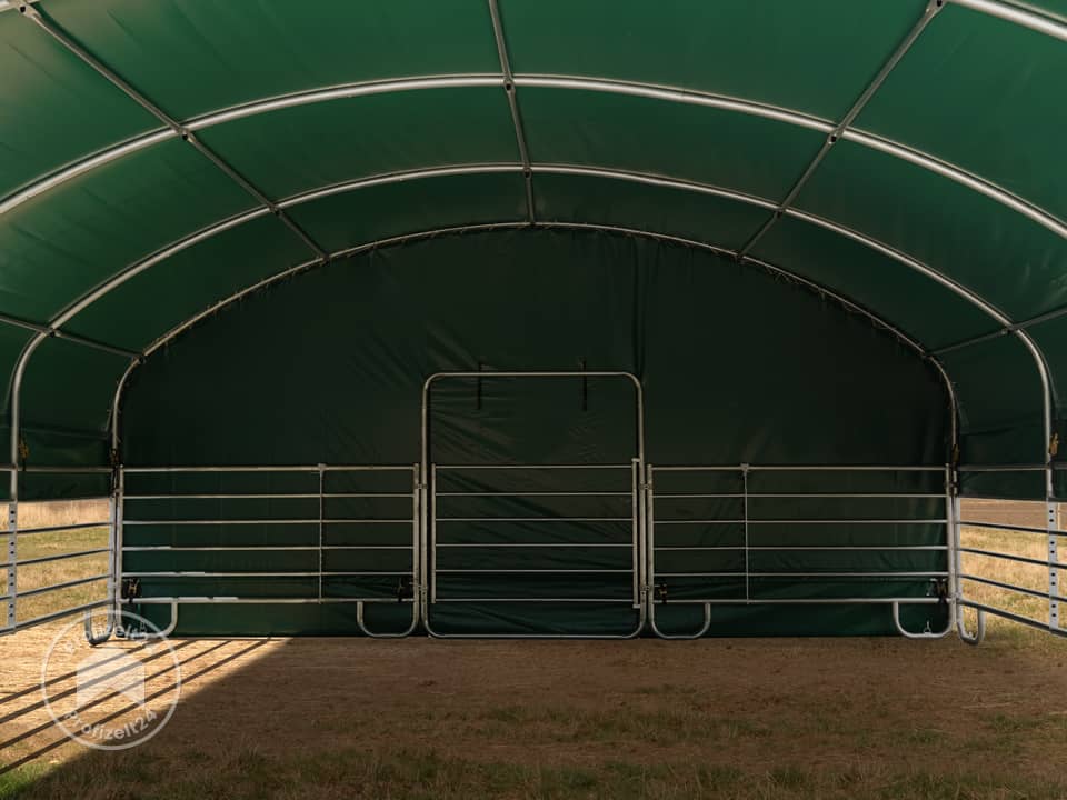 TOOLPORT 8x8m Weidezelt, PVC-Plane, dunk...