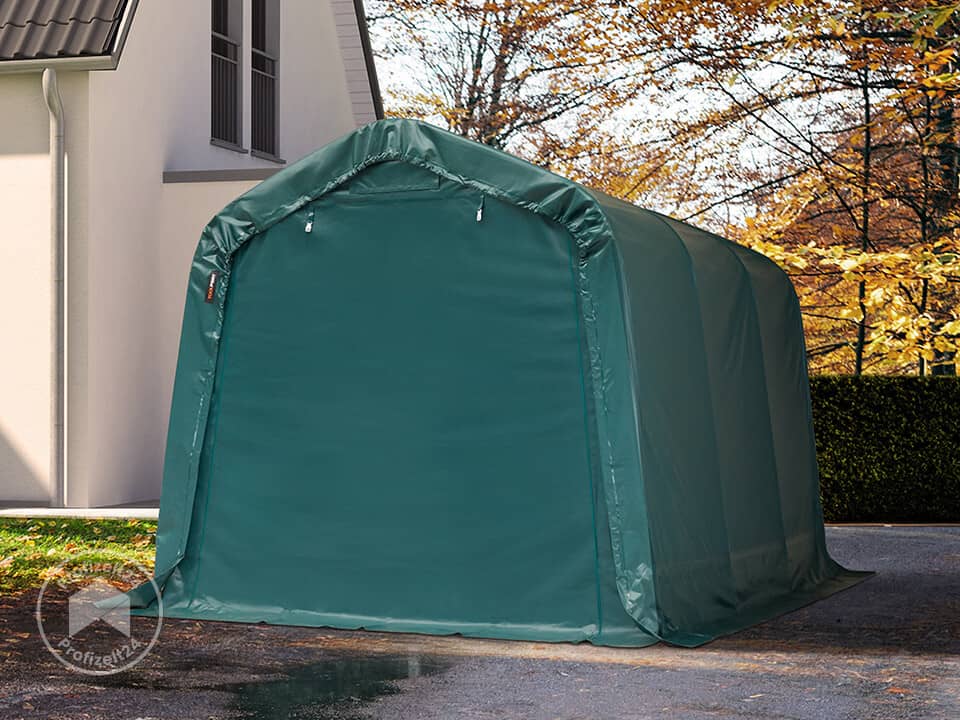 TOOLPORT 2,4x3,6m Zeltgarage, PVC-Plane,...