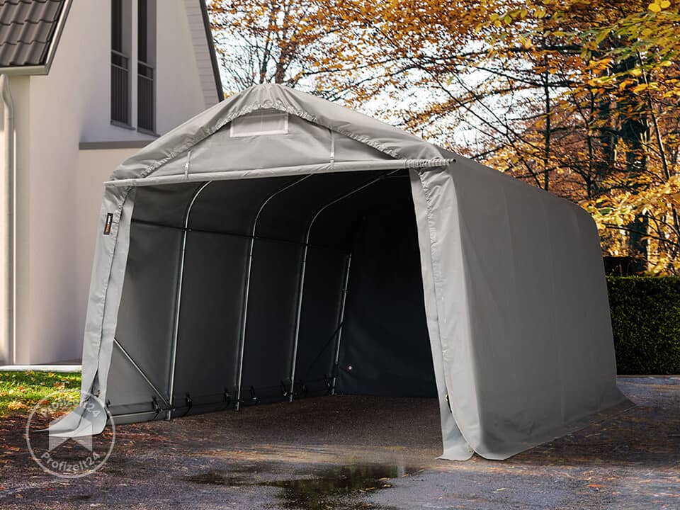 TOOLPORT 3,3x4,8m Zeltgarage, PVC-Plane,...