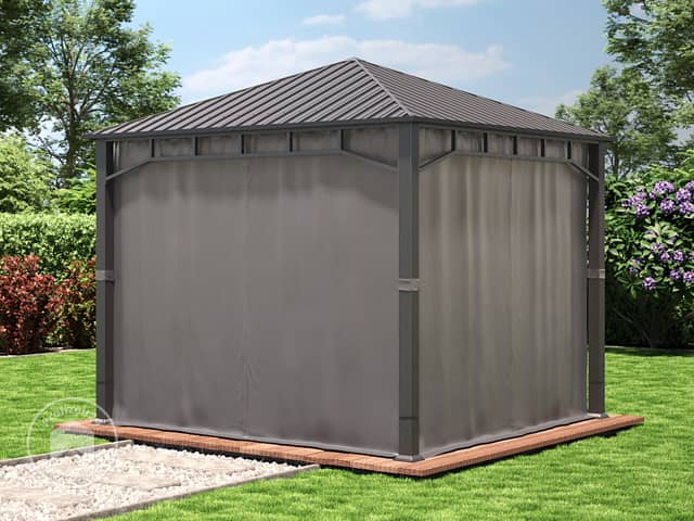 TOOLPORT 3x3 m Hardtop Gartenpavillon, i...