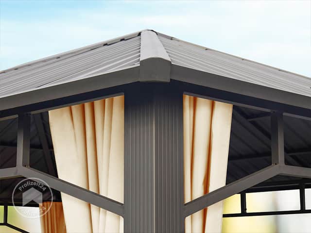 TOOLPORT 3x3 m Hardtop Gartenpavillon, i... TOOLPORT 3x3 m Hardtop Gartenpavillon, i...