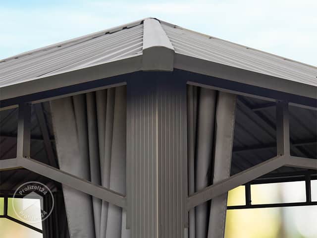TOOLPORT 3x3 m Hardtop Gartenpavillon, i...