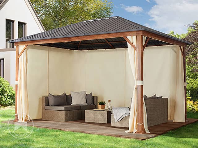 TOOLPORT 3x4 m Hardtop Gartenpavillon, i...