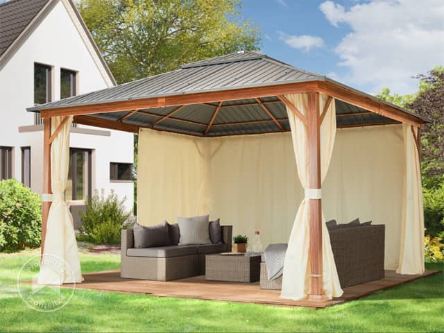 TOOLPORT 4x4 m Hardtop Gartenpavillon, i...