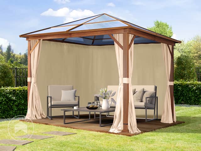 TOOLPORT 3x3 m Hardtop Gartenpavillon, i...
