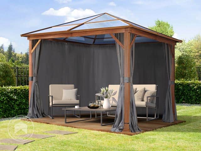 TOOLPORT 3x3 m Hardtop Gartenpavillon, inkl. 4 Seitenteile, loft grey - (300196) TOOLPORT 3x3 m Hardtop Gartenpavillon, inkl. 4 Seitenteile, loft grey - (300196)