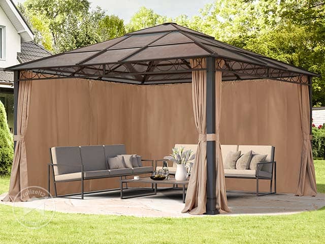 TOOLPORT 4x4 m Hardtop Gartenpavillon, i...