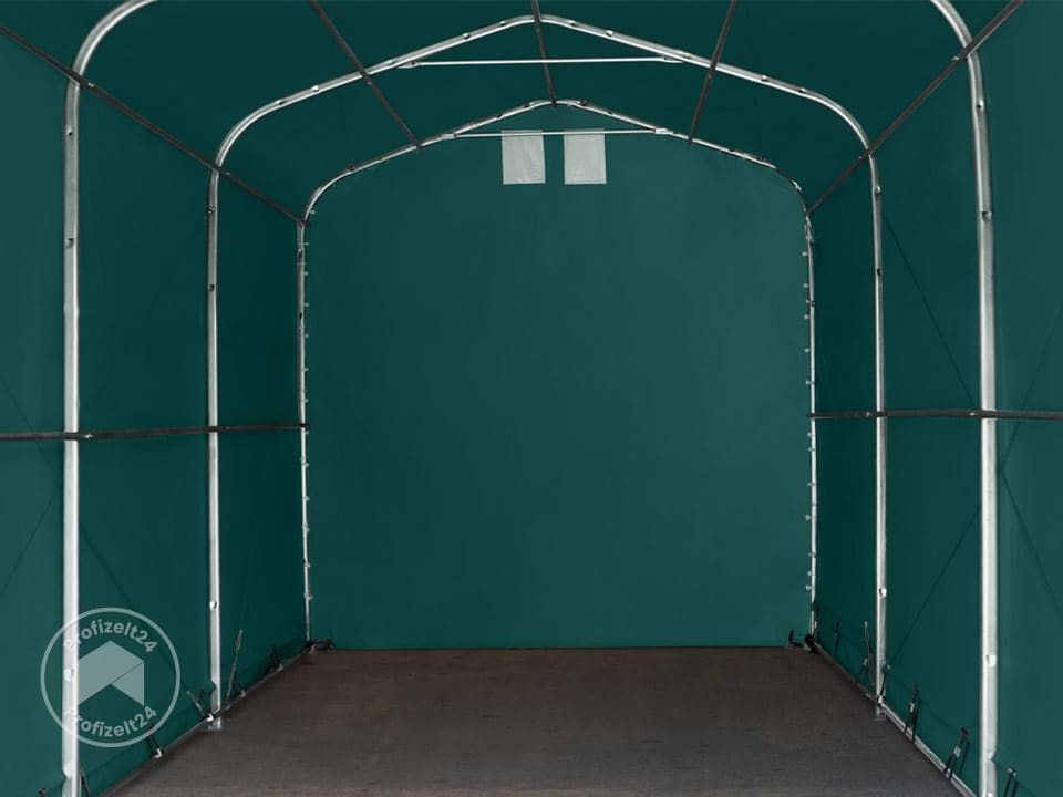 TOOLPORT 4x8m Zeltgarage, PVC-Plane, dun...