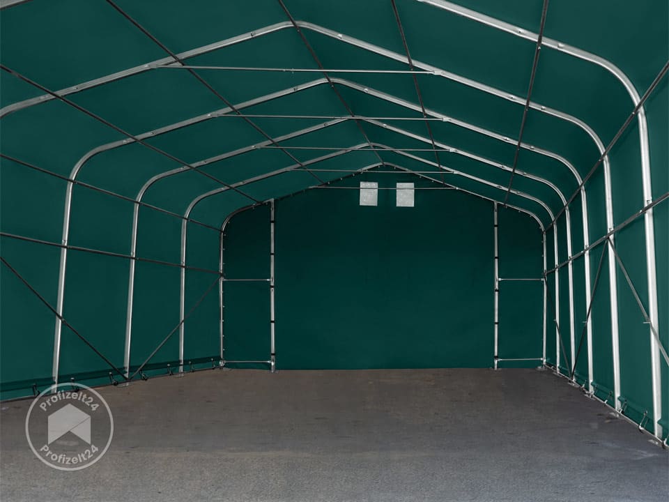 TOOLPORT 6x12m Zeltgarage, PVC-Plane, du...