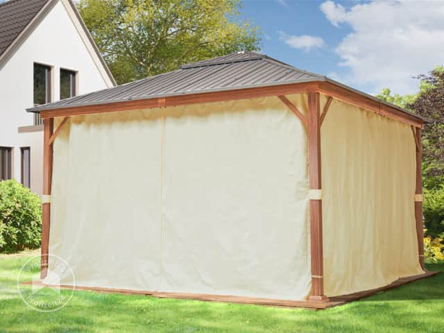 TOOLPORT 4x4 m Hardtop Gartenpavillon, i...