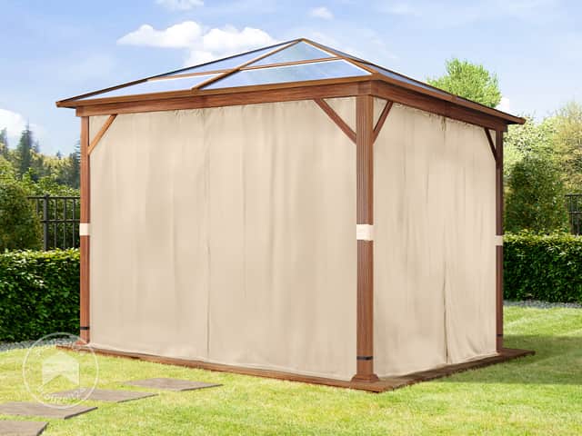 TOOLPORT 3x3 m Hardtop Gartenpavillon, i...