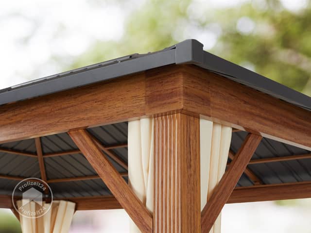TOOLPORT 4x4 m Hardtop Gartenpavillon, i...