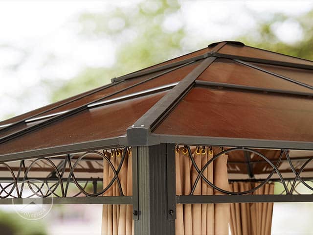 TOOLPORT 4x4 m Hardtop Gartenpavillon, i...
