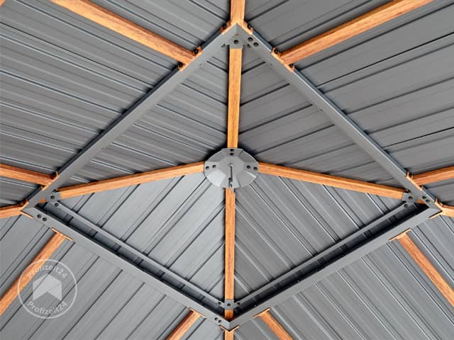 TOOLPORT 4x4 m Hardtop Gartenpavillon, i...
