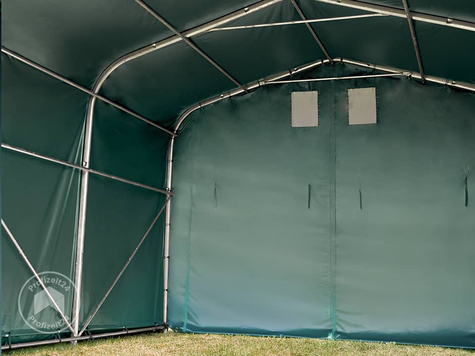 TOOLPORT 4x4m Weideunterstand, PVC-Plane, dunkelgrün, Erdbefestigung - (49908) TOOLPORT 4x4m Weideunterstand, PVC-Plane, dunkelgrün, Erdbefestigung - (49908)