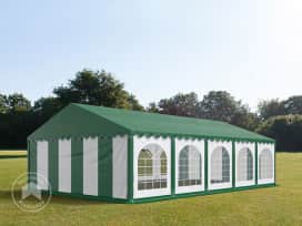 5x10m Partyzelt, PVC-Plane, grün-weiß, mit Bodenrahmen 5x10m Partyzelt, PVC-Plane, grün-weiß, mit Bodenrahmen
