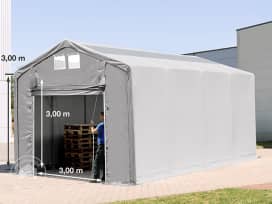 4x8m Zelthalle, PVC-Plane, grau, ohne Statik 4x8m Zelthalle, PVC-Plane, grau, ohne Statik
