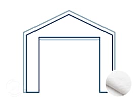 3 m breites Giebelteil für PE-Partyzelt mit gebolztem Gestänge