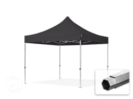 3x3m Aluminium Faltpavillon, ohne Seitenteile, schwarz 3x3m Aluminium Faltpavillon, ohne Seitenteile, schwarz