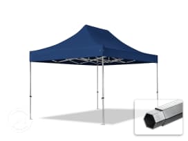 3x4,5m Aluminium Faltpavillon, ohne Seitenteile, dunkelblau