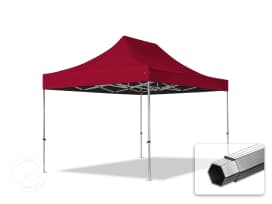 3x4,5m Aluminium Faltpavillon, ohne Seitenteile, rot
