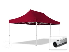 3x6m Aluminium Faltpavillon, ohne Seitenteile, rot 3x6m Aluminium Faltpavillon, ohne Seitenteile, rot