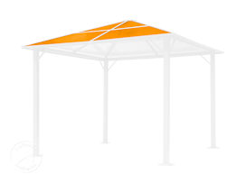 Ersatz-Dachplatten für Gartenpavillon Moonlight Deluxe 3x3 m, Hardtop Ersatz-Dachplatten für Gartenpavillon Moonlight Deluxe 3x3 m, Hardtop