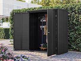 156 x 84 cm Gartenschrank, anthrazit
