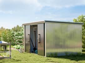 256 x 256 cm Gerätehaus, anthrazit