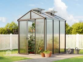 199 x 199 cm Gewächshaus, Standardfarbe Aluminium Natur | ohne Setangebot 199 x 199 cm Gewächshaus, Standardfarbe Aluminium Natur | ohne Setangebot