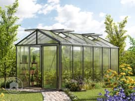 235 x 460 cm Gewächshaus, Standardfarbe Aluminium Natur | ohne Setangebot 235 x 460 cm Gewächshaus, Standardfarbe Aluminium Natur | ohne Setangebot