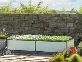 235 x 119 x 39 cm Hochbeet, Aluminium eloxiert 235 x 119 x 39 cm Hochbeet, Aluminium eloxiert