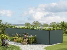 387 x 77 x 77 cm Hochbeet, Anthrazit 387 x 77 x 77 cm Hochbeet, Anthrazit