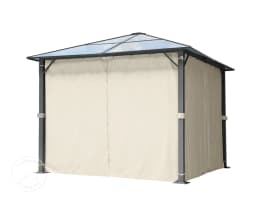 Seitenteile (4-teiliges Set) für Gartenpavillon Moonlight Deluxe 3x3 m, Cream