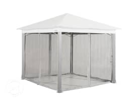 Moskitonetz (4-teilig) für Gartenpavillon Sunset Premium 3x3 m, stone Moskitonetz (4-teilig) für Gartenpavillon Sunset Premium 3x3 m, stone