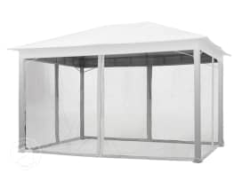 Moskitonetz (4-teilig) für Gartenpavillon Sunset Premium 3x4 m, stone