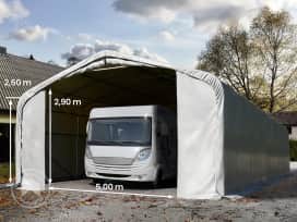 7x21m Zeltgarage, PVC-Plane, grau, ohne Statik 7x21m Zeltgarage, PVC-Plane, grau, ohne Statik