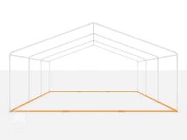 6x6m-es univerzális padlókeret parti sátrakhoz, pavilonokhoz