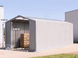 Ponyva csarnok, 6x12m, PVC ponyva, szürke, statikai megerősítés nélkül Ponyva csarnok, 6x12m, PVC ponyva, szürke, statikai megerősítés nélkül