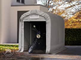 Ponyvagarázs, 1,6x2,4m, PVC ponyva, szürke, statikai megerősítés nélkül