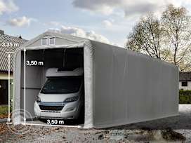 Ponyvagarázs, 4x24m, PVC ponyva, szürke, statikai megerősítés nélkül Ponyvagarázs, 4x24m, PVC ponyva, szürke, statikai megerősítés nélkül