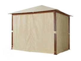 Oldalpanelek kerti pavilonhoz, 3x3m, Forest Premium, pezsgő szín