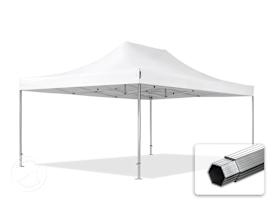 Összecsukható pavilon, Aluminium, 4x6m, oldalpanelek nélkül, fehér