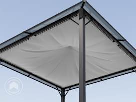 Napvitorla kerti pavilonhoz, 3x3m, Moonlight Deluxe, stone