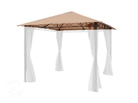 Tartalék tető kerti pavilonhoz, 3x3m, Rendezvous Premium, cappuccino