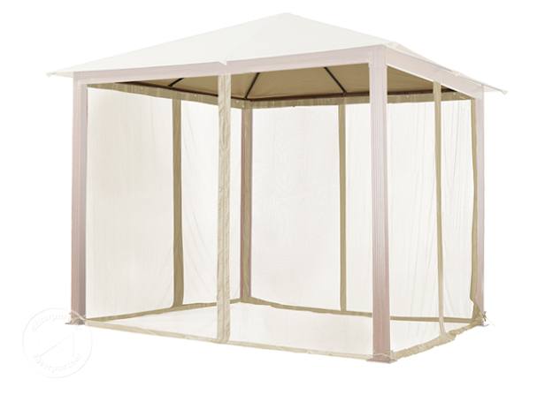 Szúnyogháló kerti pavilonhoz, 3x3m, Forest Premium, pezsgő szín