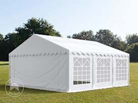 Párty stan 6x6 m, plachta z PVC, bílá Párty stan 6x6 m, plachta z PVC, bílá